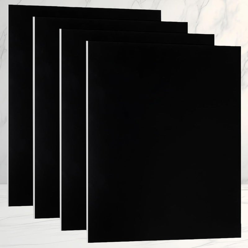 Tlence 4 Pack 12 x 12 x 1/32 (0.03") Inch Anodized Aluminum Sheets, Black 5052 Aluminum Alloy Blanks, 0.8MM Corrosion Resistant Metal Engraving Plate for DIY Crafting, Sign Making, Home Decor - Image 5